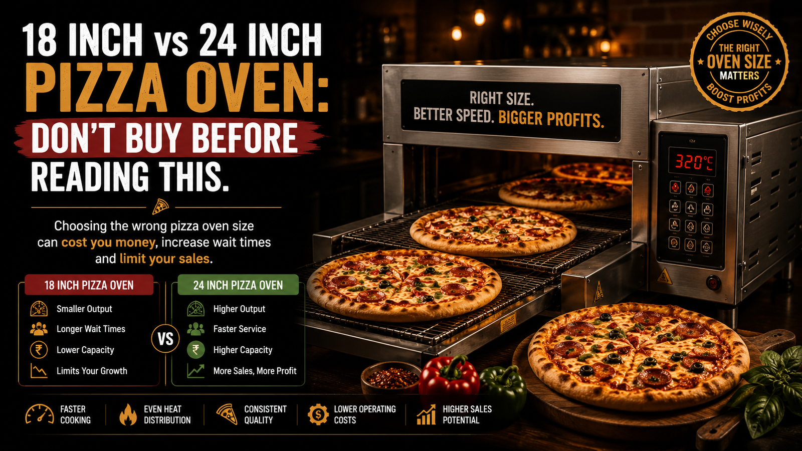 18 Inch vs 24 Inch Pizza Oven Don't Buy Before Reading This - Neelkanth Enterprise Surat