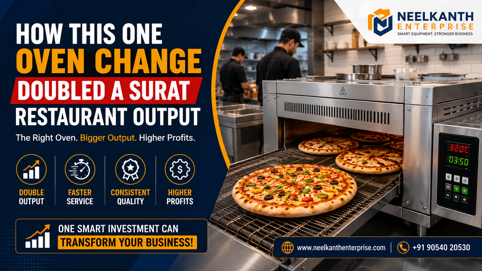 How This One Oven Change Doubled a Surat Restaurant Output - Neelkanth Enterprise Surat