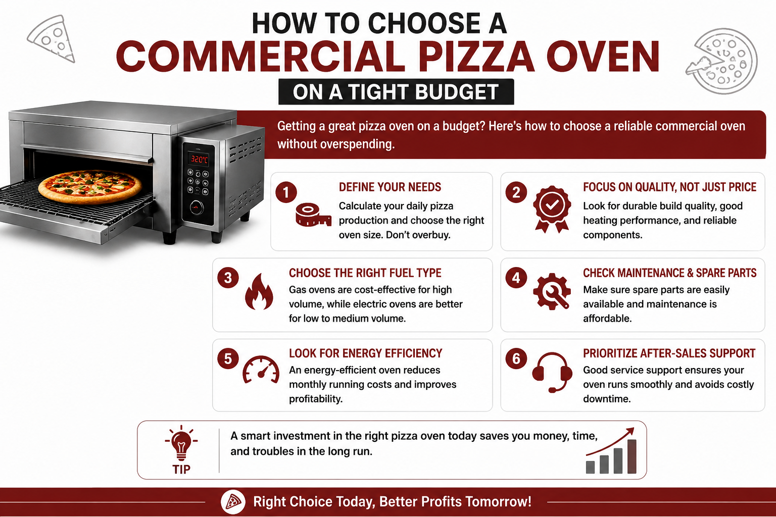 How to Choose a Commercial Pizza Oven on a Tight Budget - Neelkanth Enterprise Surat
