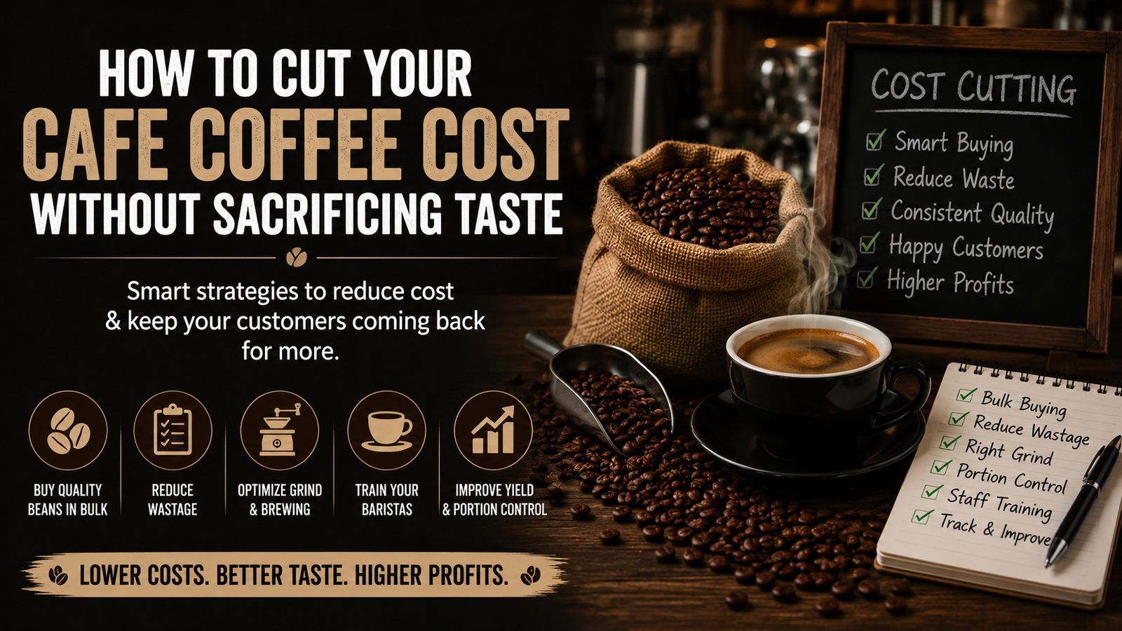 How to Cut Your Cafe Coffee Cost Without Sacrificing Taste - Neelkanth Enterprise Surat