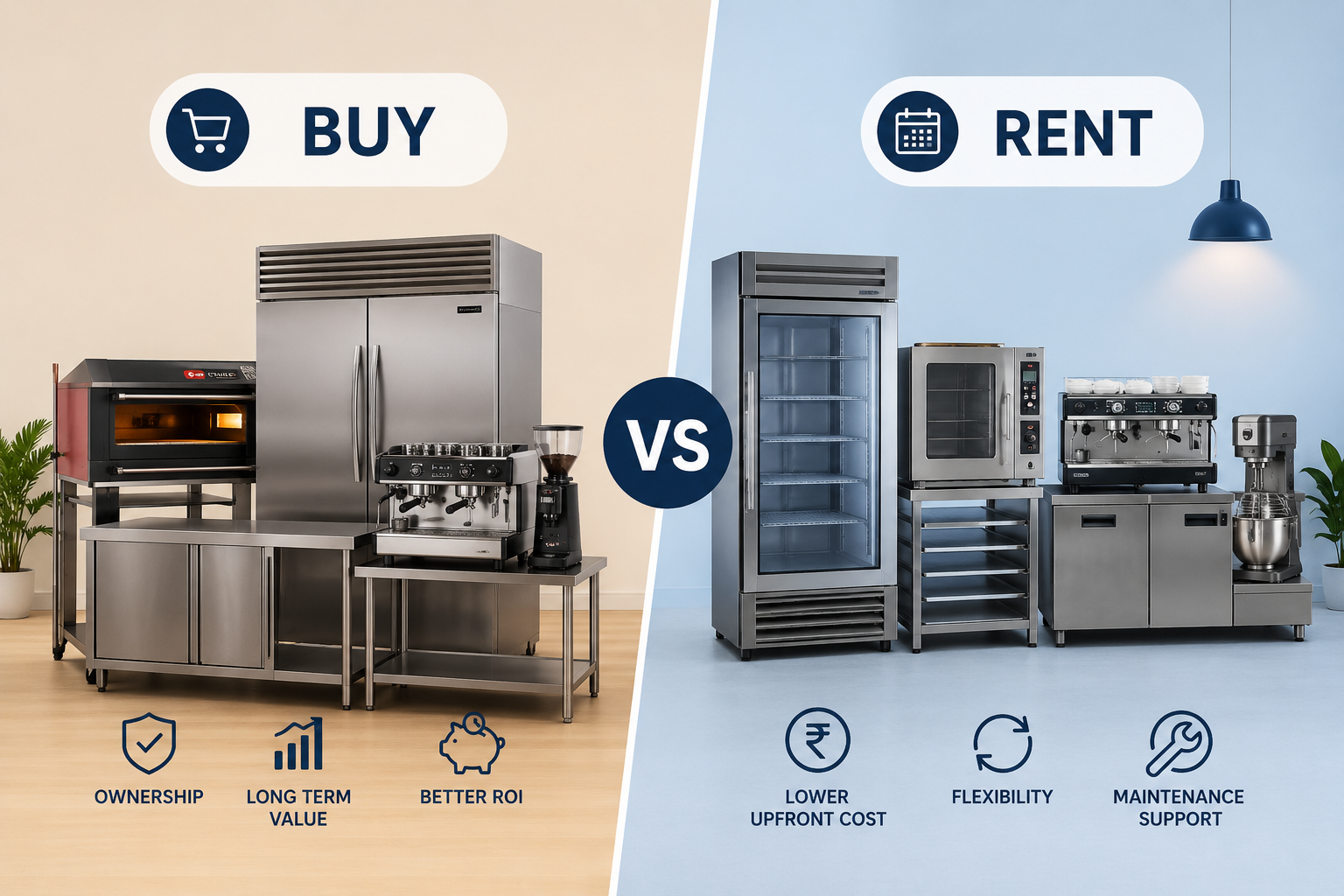 Should You Buy or Rent Commercial Kitchen Equipment in India? - Neelkanth Enterprise Surat