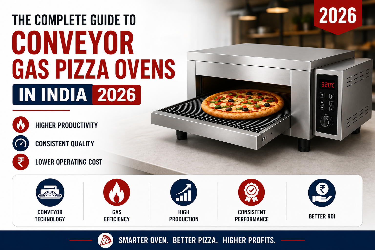 The Complete Guide to Conveyor Gas Pizza Ovens in India 2026 - Neelkanth Enterprise Surat