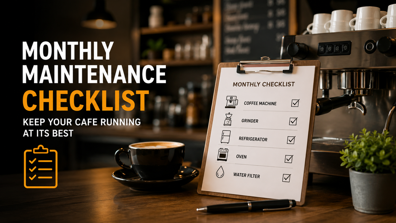 The Monthly Maintenance Checklist Every Cafe Owner Needs - Neelkanth Enterprise Surat