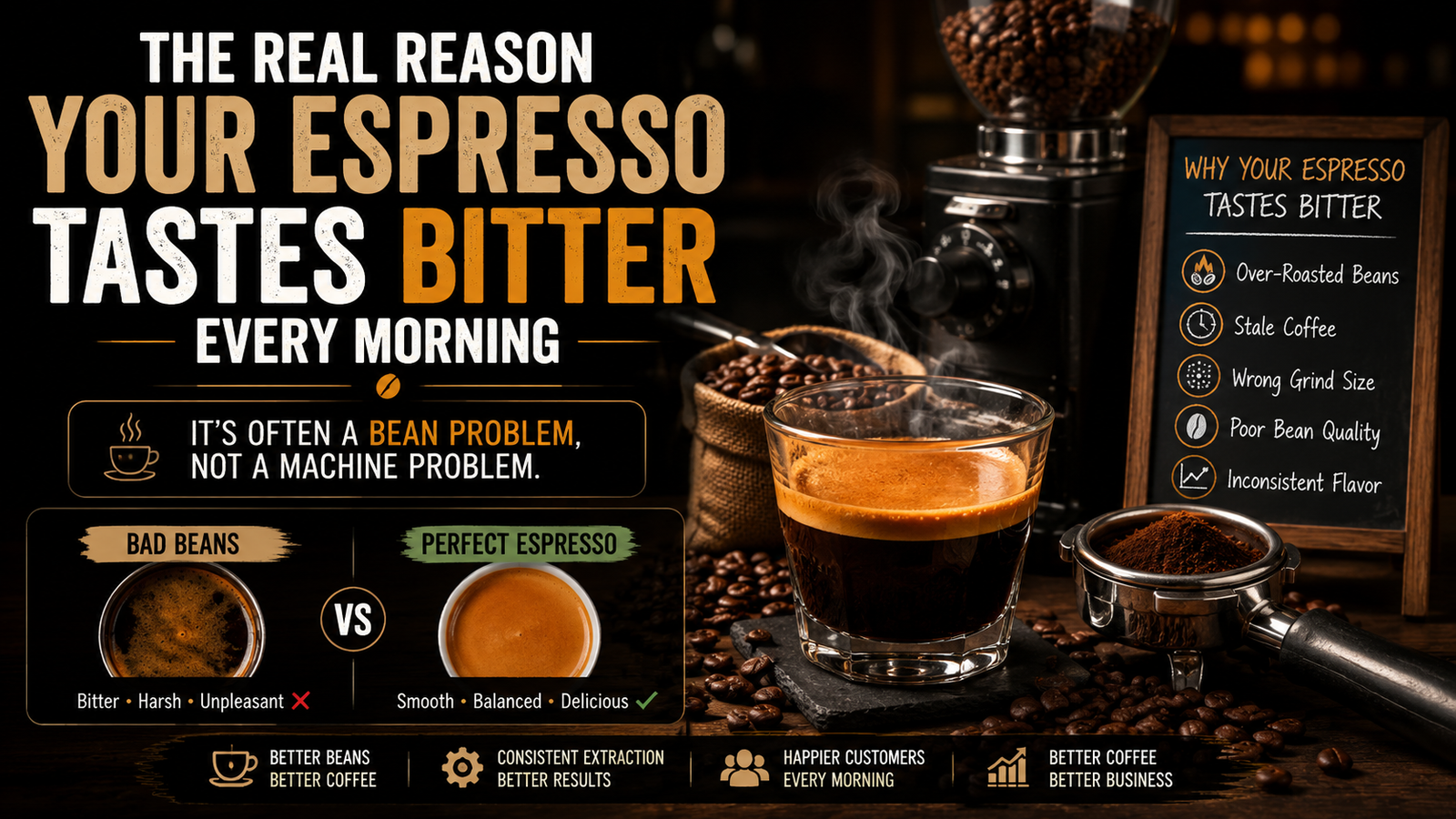 The Real Reason Your Espresso Tastes Bitter Every Morning - Neelkanth Enterprise Surat