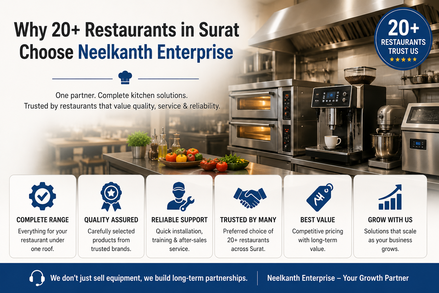 Why 20+ Restaurants in Surat Choose Neelkanth Enterprise - Neelkanth Enterprise Surat