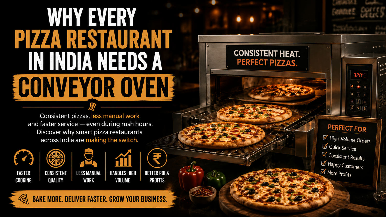 Why Every Pizza Restaurant in India Needs a Conveyor Oven - Neelkanth Enterprise Surat