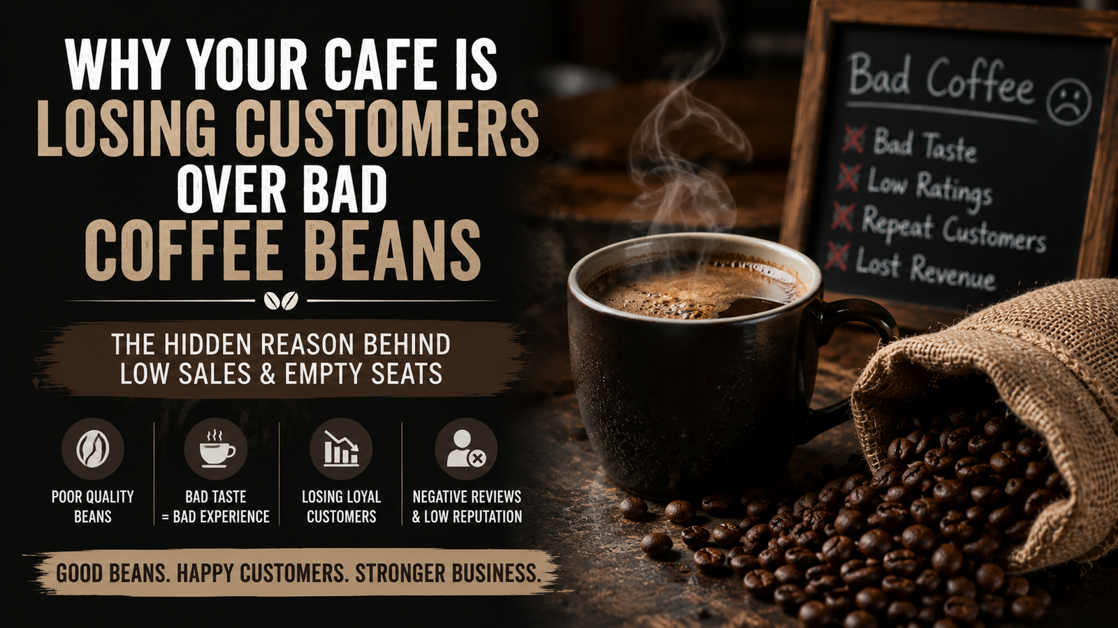 Why Your Cafe Is Losing Customers Over Bad Coffee Beans - Neelkanth Enterprise Surat